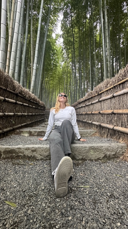 Sofía viajando en Japón