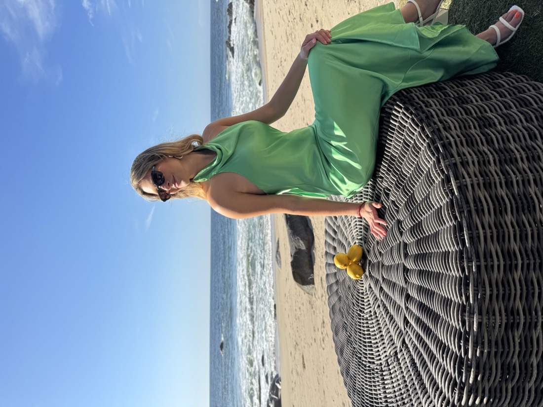Sofía en la playa